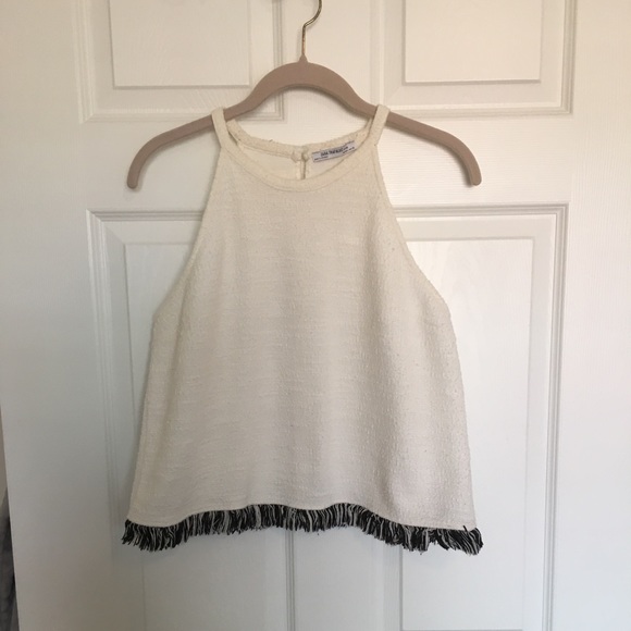 Zara Tops - GUC ZARA Fringe Tank